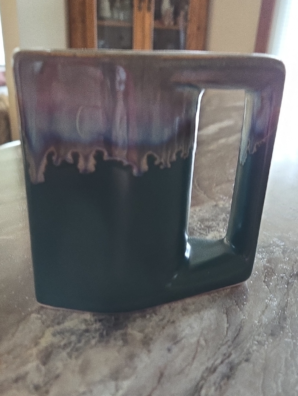 Padilla Mexico Glazed Dripware   Stoneware Stacking Coffee Mug Signed